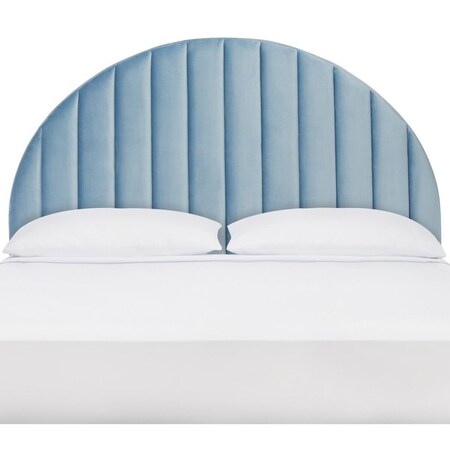 Safavieh 65 x 4 x 57 in. Solare Striped Arched Headboard - Slate Blue - Queen HBD6400A-Q
